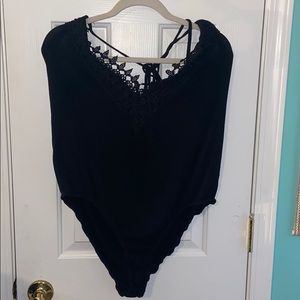 Black lace bodysuit from forever 21